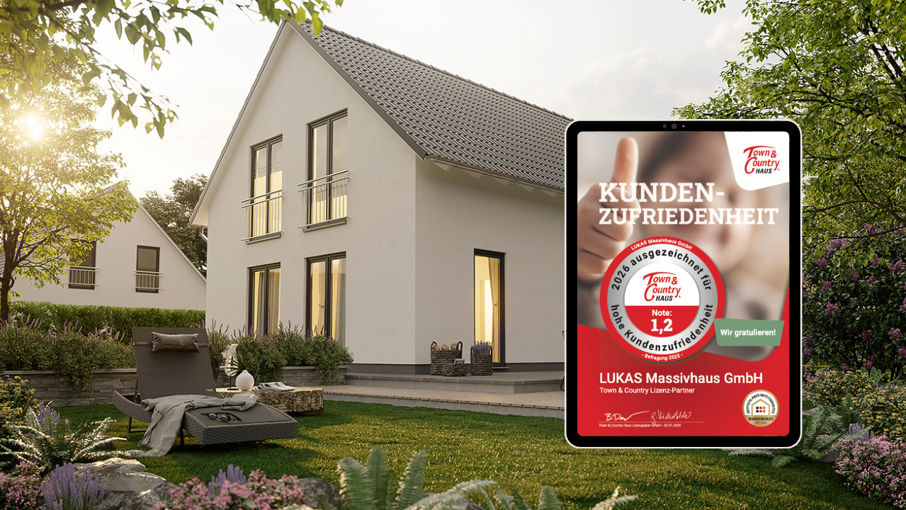 Lukas Massivhaus GmbH wurde mit einer Kundenzufriedenheit von 1,2 ausgezeichnet