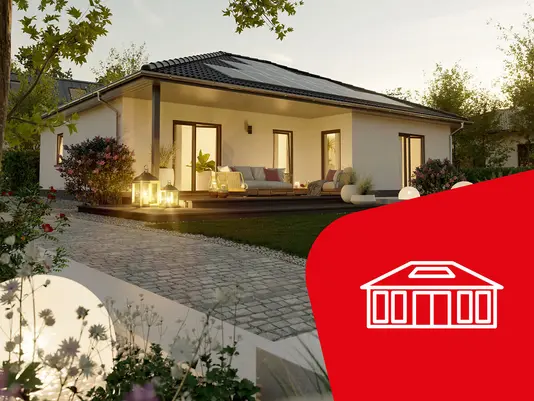 Winkelbungalow-Card